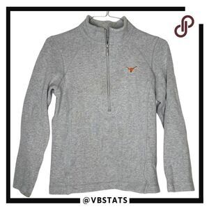 Tommy Bahama Women's Texas Longhorns Half Zip Heather Sweatshirt‎ Gray Medium
